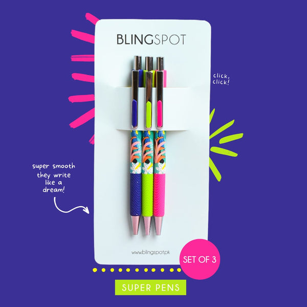 Tropical Mix Style 5 - Press Gel Pen Set