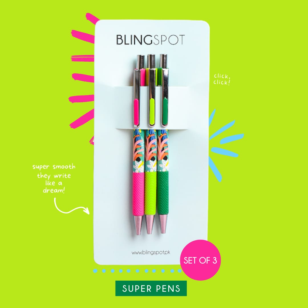 Tropical Style 6 - Press Gel Pen Set