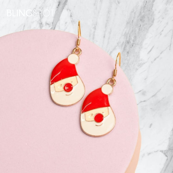 Santa Face - Earrings