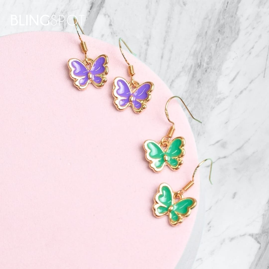 Glossy Butterfly 2 - Earrings