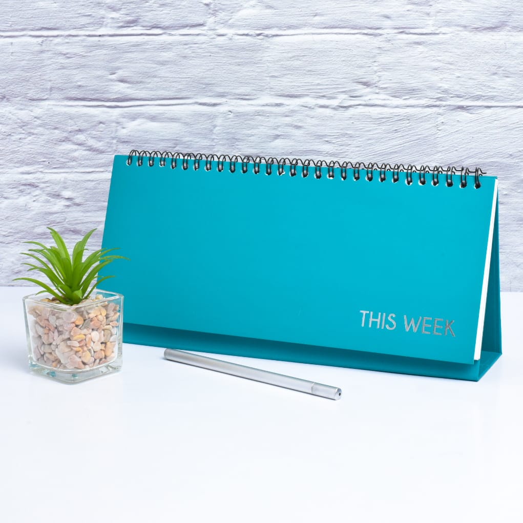 Seaweed - Spiral Weekly Desk Planner