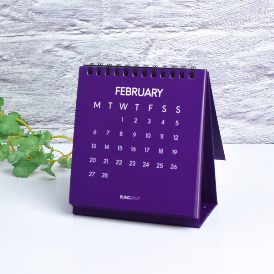 Indigo - 2023 Designer Spiral Desk Calendar