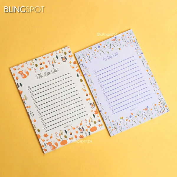 To Do List Floral Style 1  - Notepad
