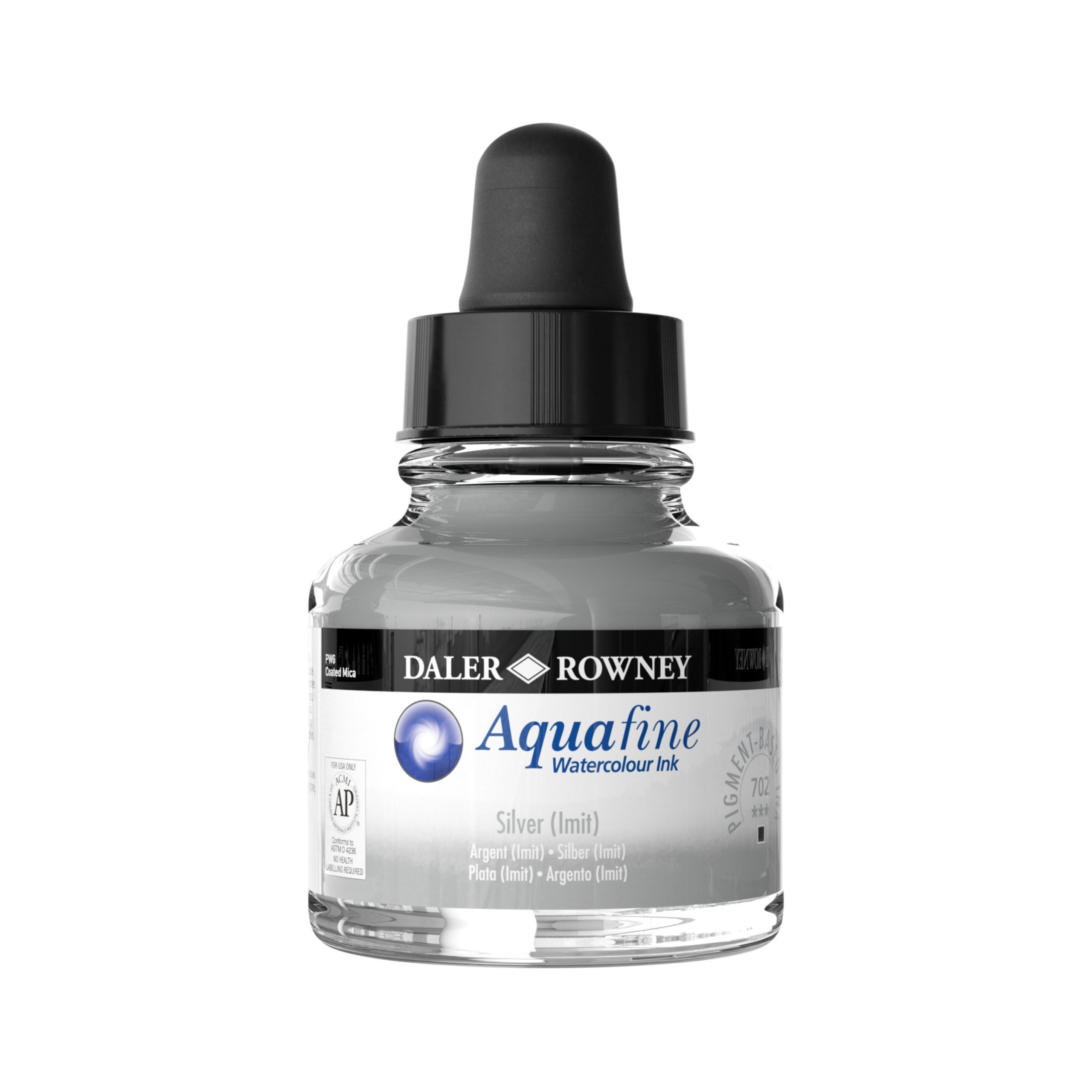 Daler Roweny Aquafine Watercolor Ink – Silver 30ML