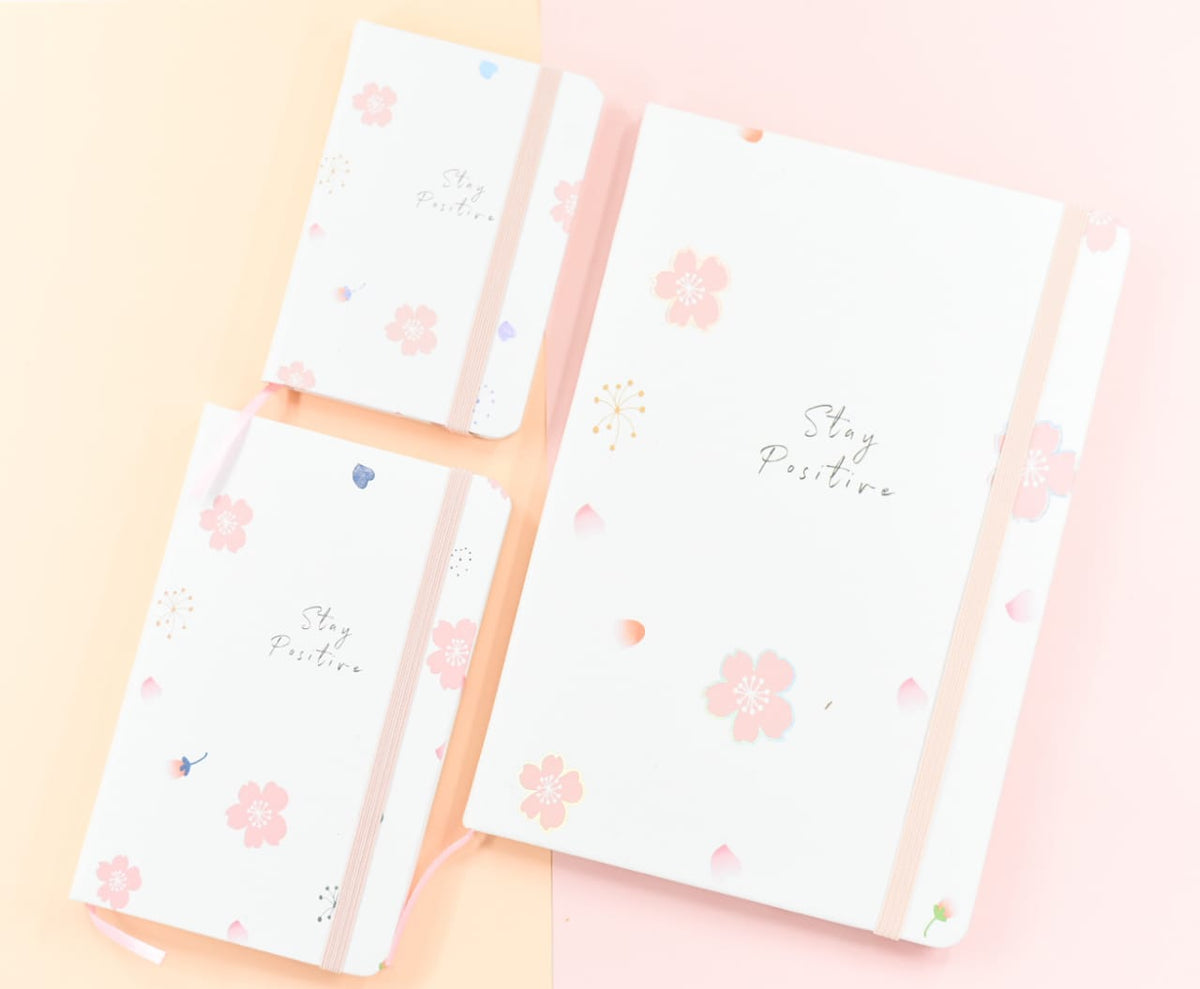 Peach Stay Positive - Journal