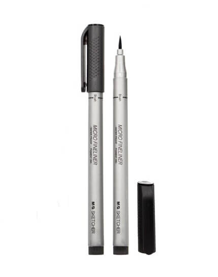 M&amp;G Sketcher Micro Fineliner - Brush Marker