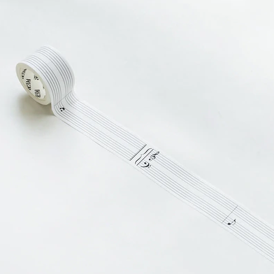 Music Notes Wide & Clock  Washi Tape