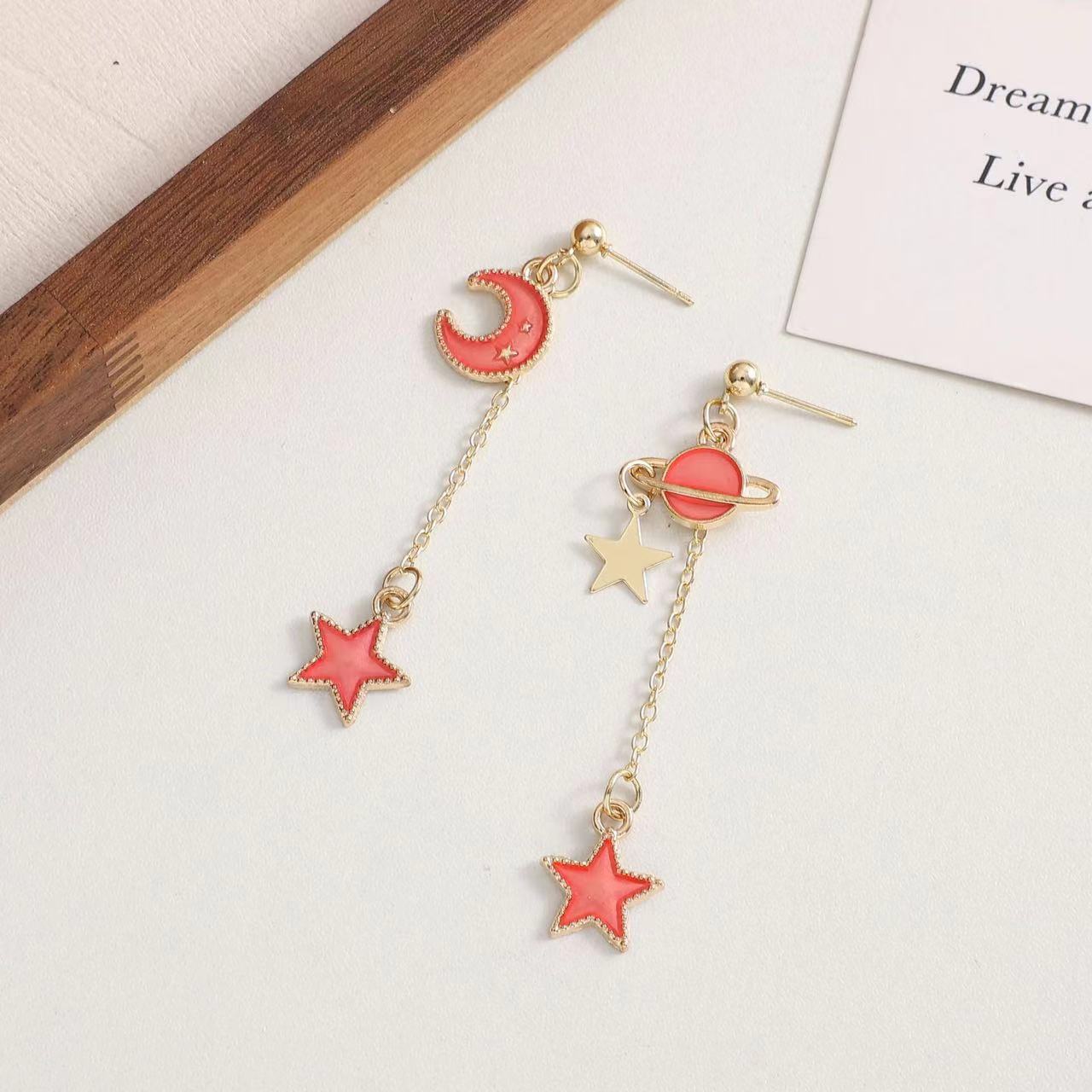 Planet Moon & Star Earring - Style 4