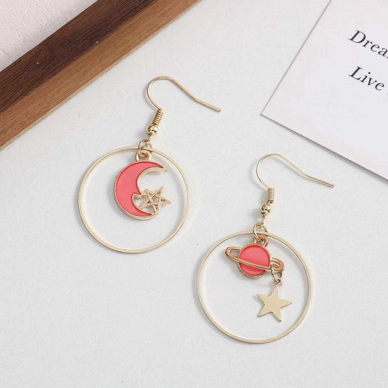 Planet Moon & Star Earring - Style 5