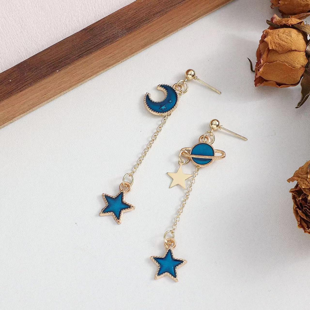 Planet Moon & Star Earring - Style 1