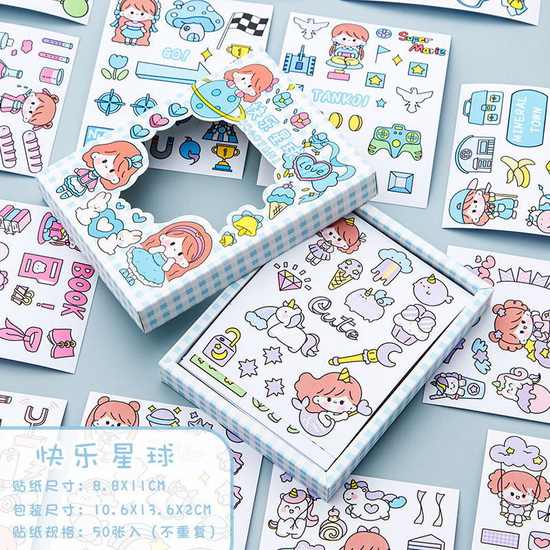 Kawaii Girl Sticker Set - Style 2