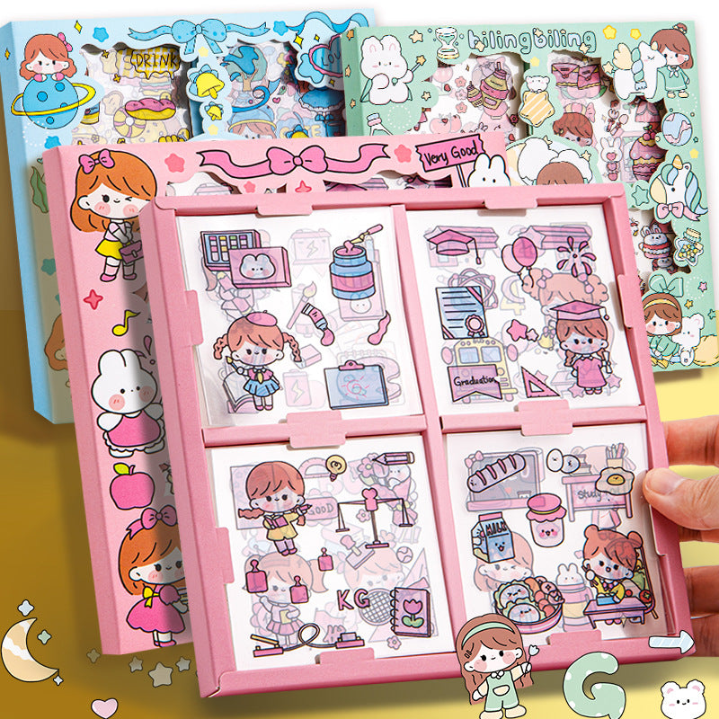 Kawaii Girl Sticker Set - Style 1