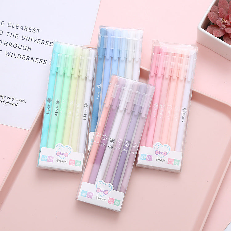 Macaron Colors - Gel Pen Set Of 6