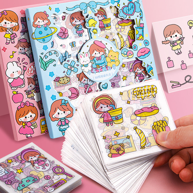 Kawaii Girl Sticker Set - Style 1