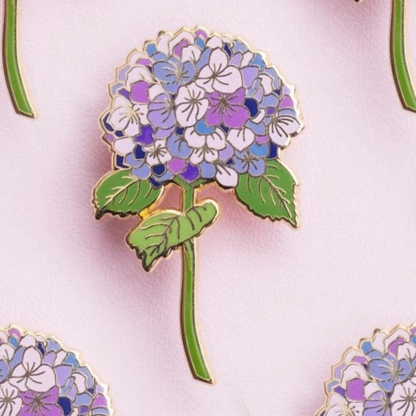 Purple Floral - Enamel Pin