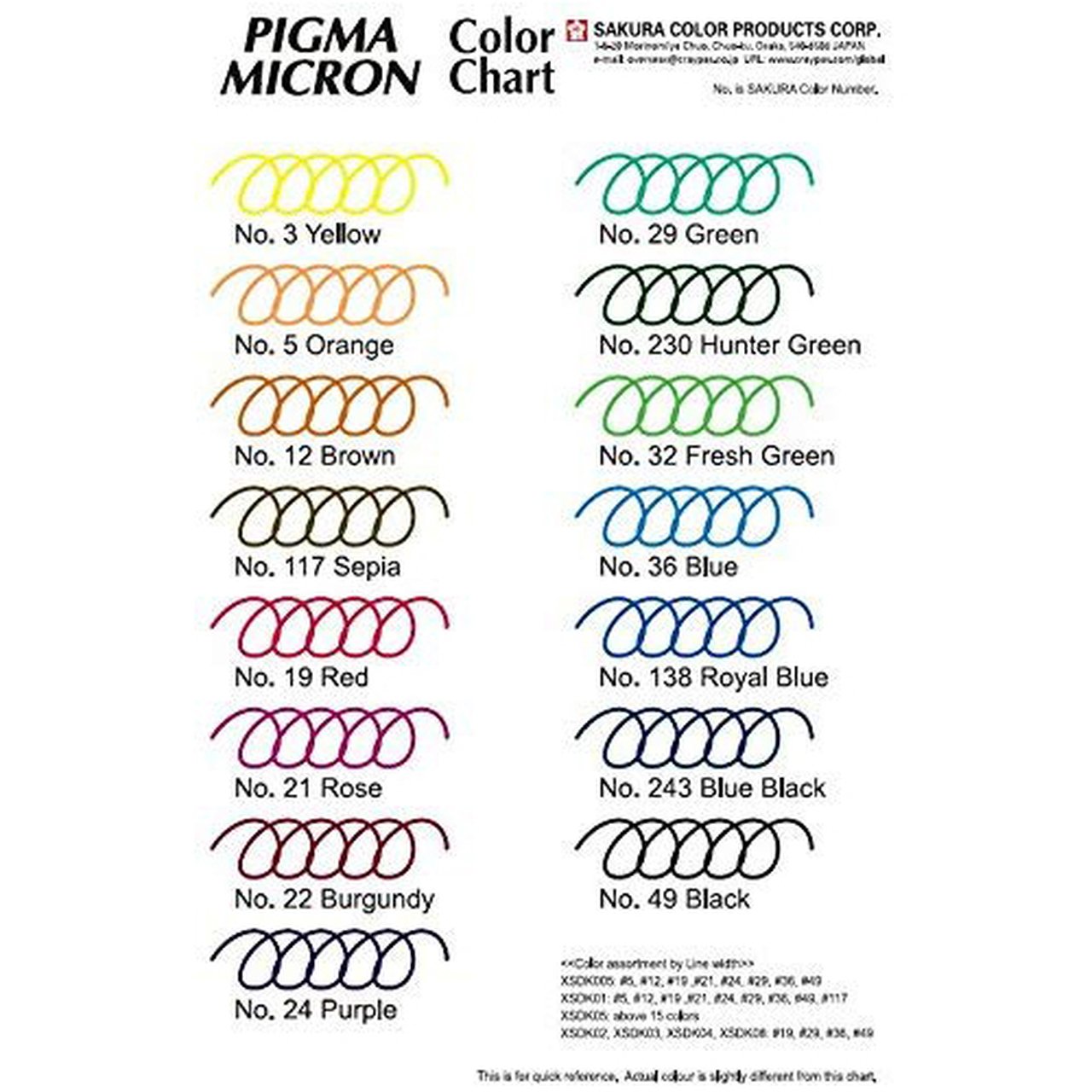 Sakura Pigma Micron - Colored Pens - The Blingspot Studio