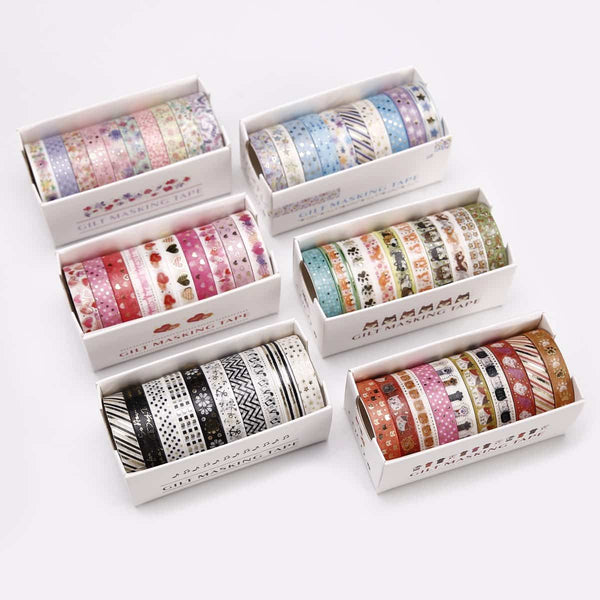 Patterned Gold Foil Washi Tapes Set 