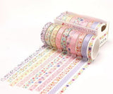 Patterned Gold Foil Washi Tapes Set 