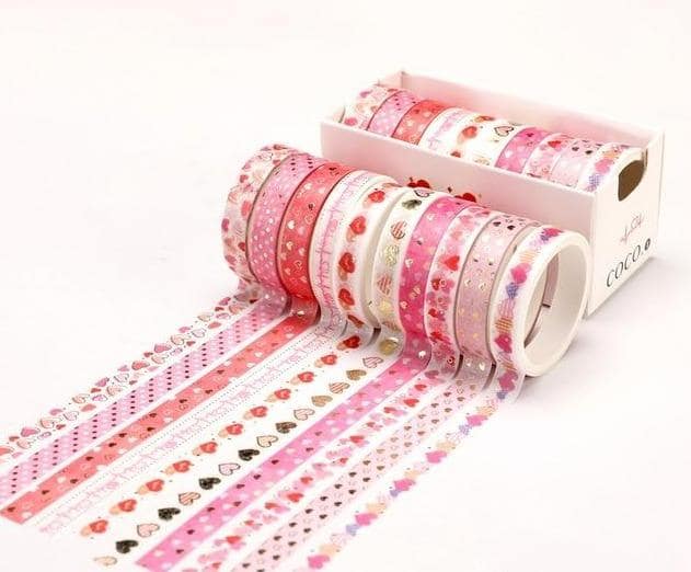 Patterned Gold Foil Washi Tapes Set 