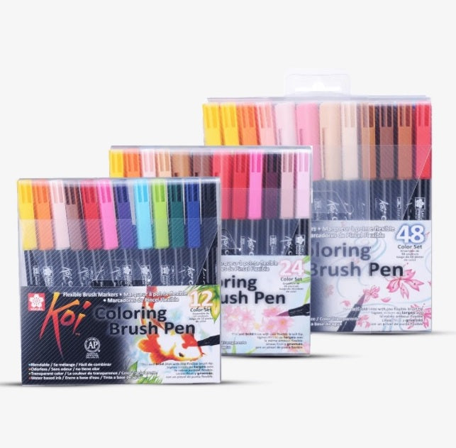 Sakura Koi Coloring - Brush Pen