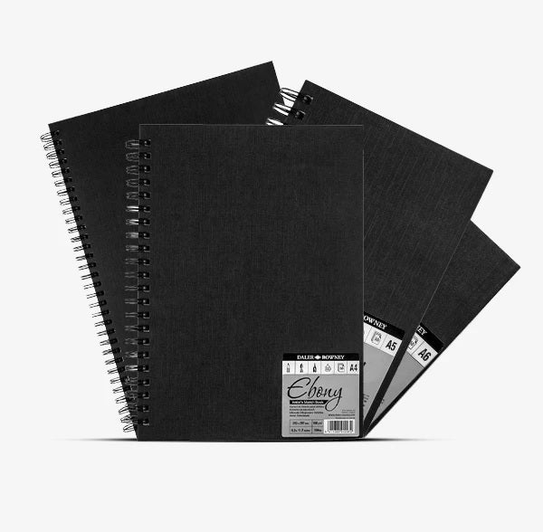 Daler Rowney - EBONY HARD BACK SKETCH BOOK PORTRIAT