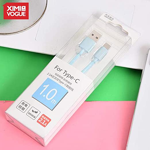 Minimal Blue Type C Data Cable