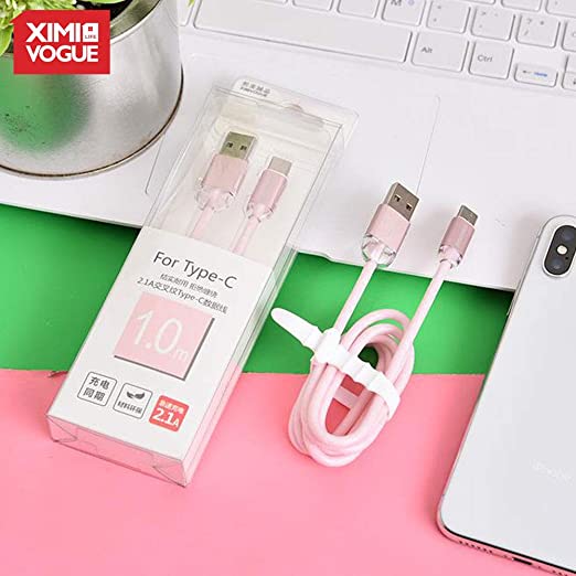 MInimal Pink Data Cable Type C