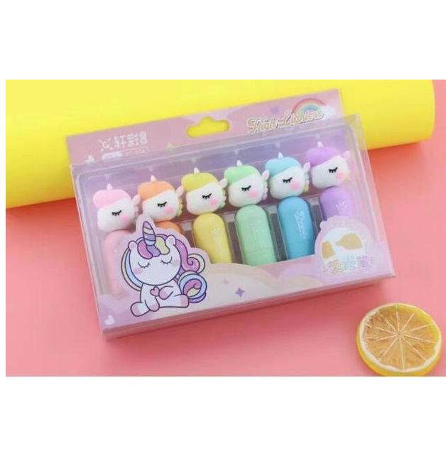 Unicorn -  Highlighters Set Of 6