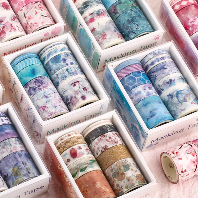 Florals Set Of 10 Washi Tape