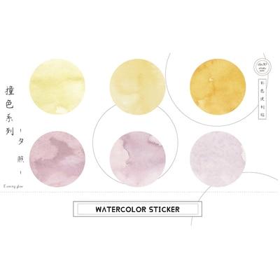Water Color Square Round &amp; Triangle Memo Pad Sticky Notes 