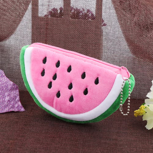 Mini Watermelon Plush Pouch