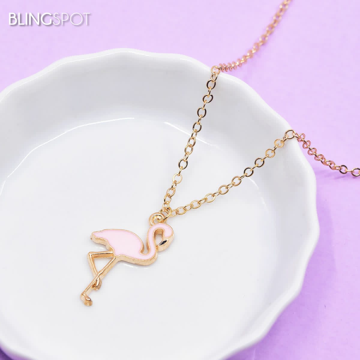 Gold  Flamingo - Necklace