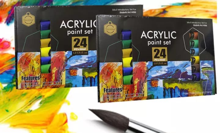 Keep Smiling 24 Premium Acrylic Paints 30ml