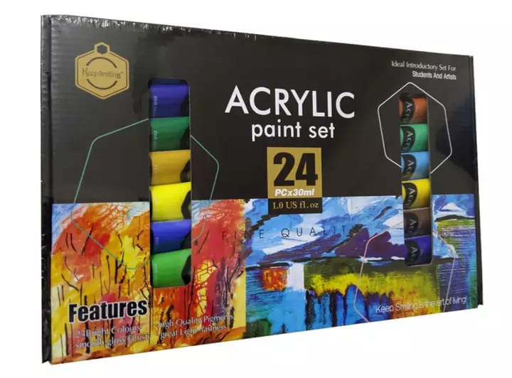 Keep Smiling 24 Premium Acrylic Paints 30ml