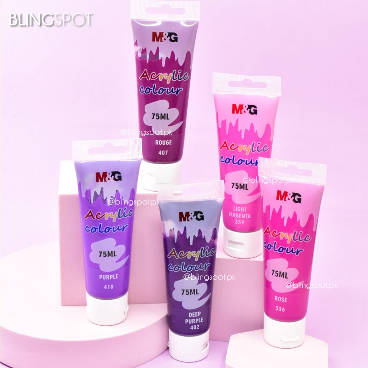 M&amp;G Acrylic Paint Purple Shades