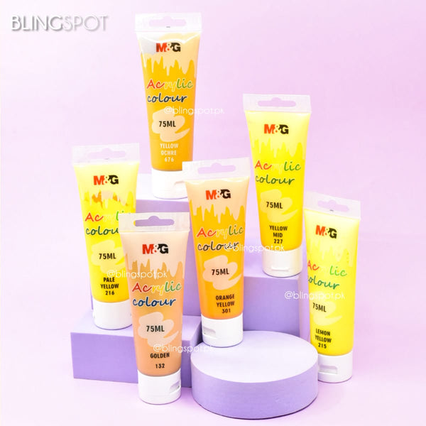 M&G Acrylic Paint Yellow Shades