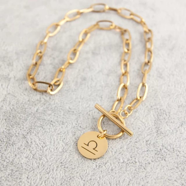 18k Gold Zodiac Sign - Necklace