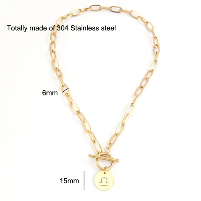 18k Gold Zodiac Sign - Necklace