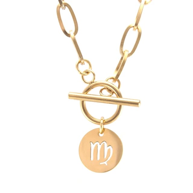 18k Gold Zodiac Sign - Necklace