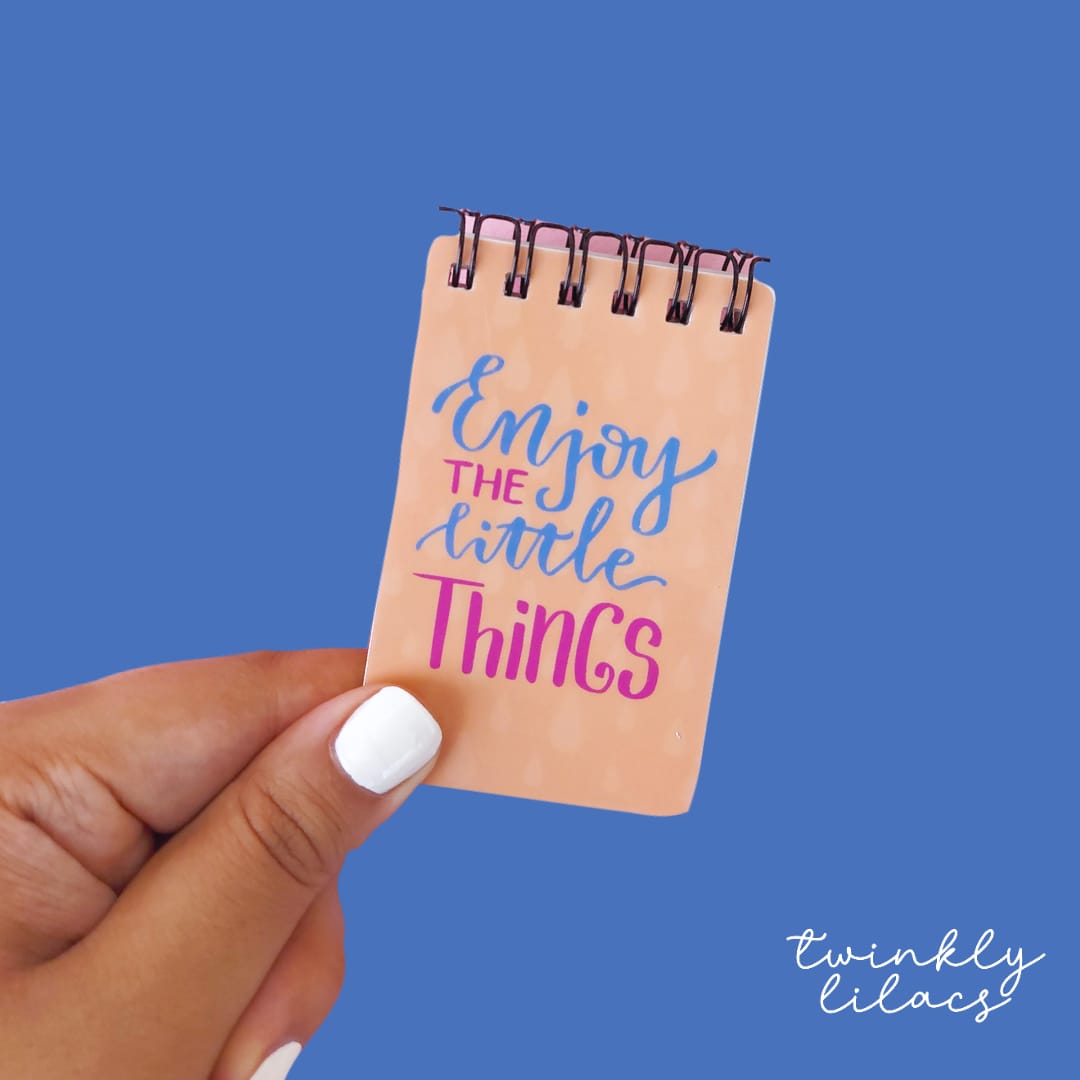 Enjoy The Little Things - Mini Notepad