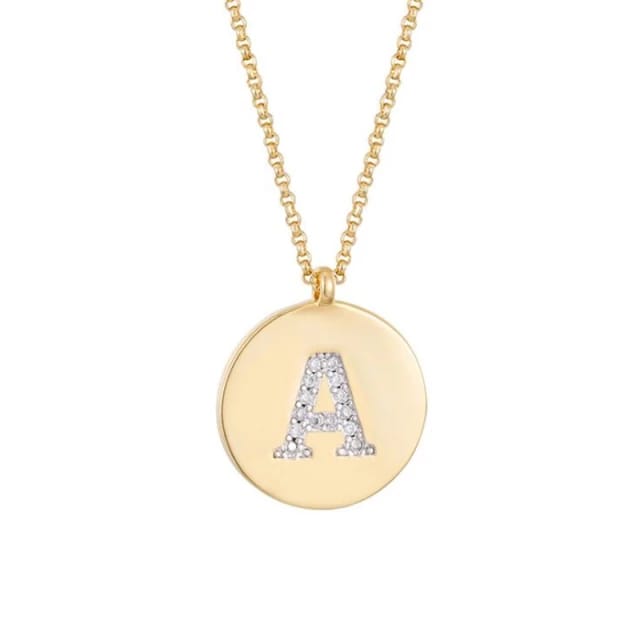 Gold  Alphabet  - Necklace