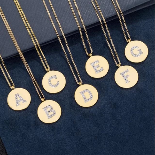 Gold Initials  - Necklace