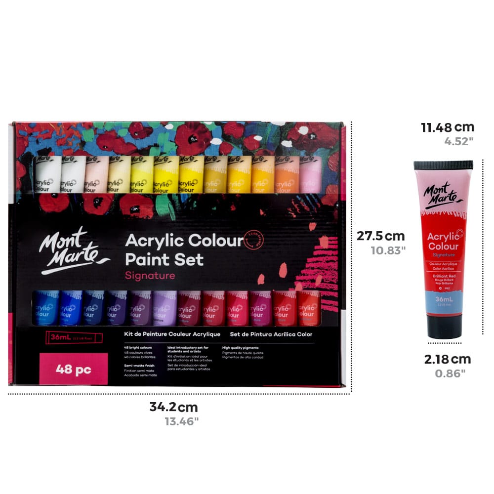 Mont Marte Acrylic Paints Signature Set of 48