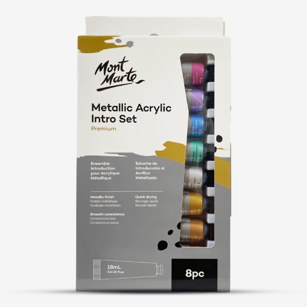 Mont Marte Premium Metallic Acrylic Intr0 Set