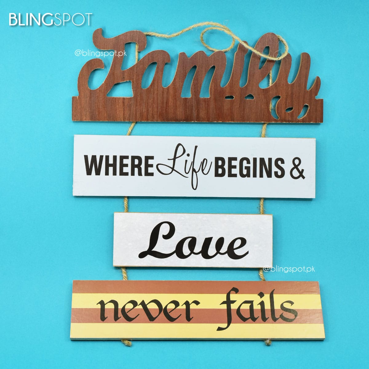 Family Where Life Begins - Wall Hanging