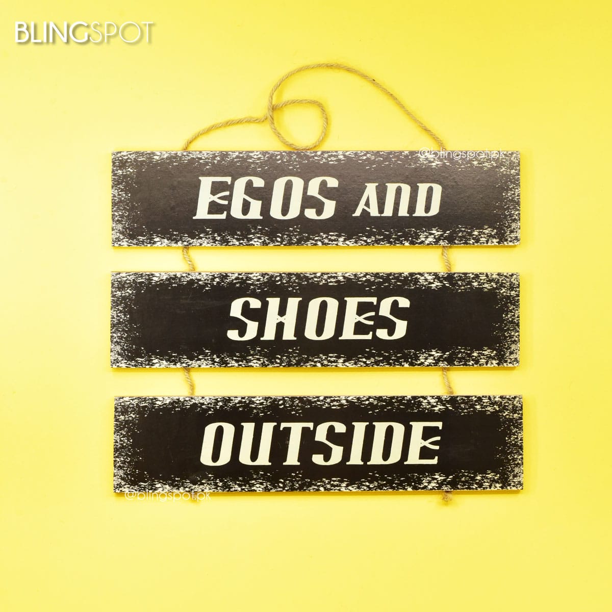 Egos and Shoes Outside  - Wall Hanging