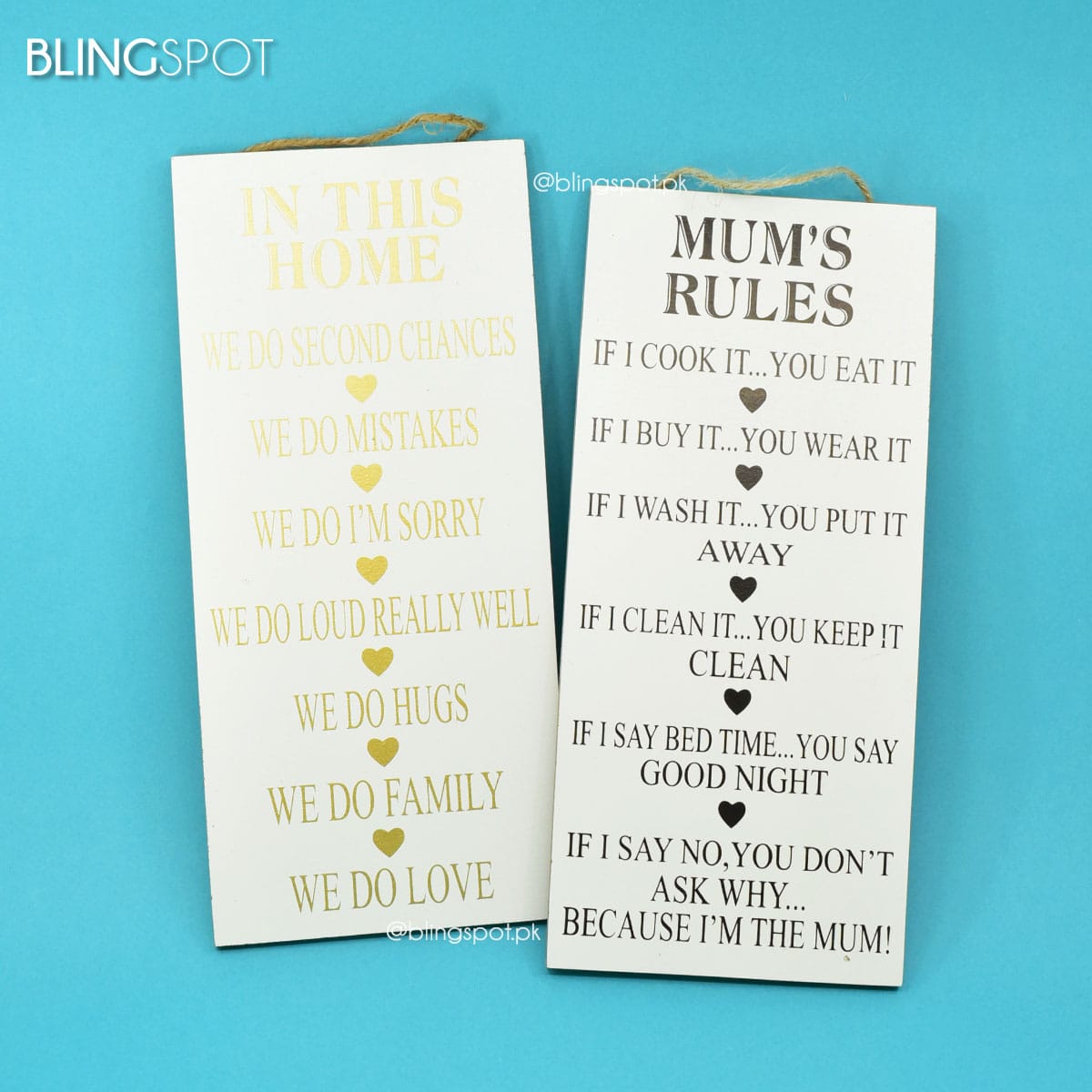 Mums Rules - Wall Hanging