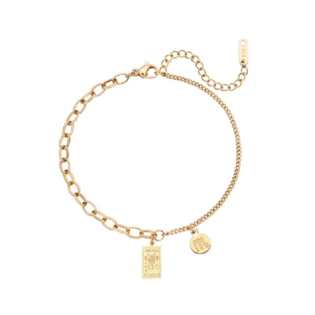 18k Gold Zodiac Sign - Bracelet