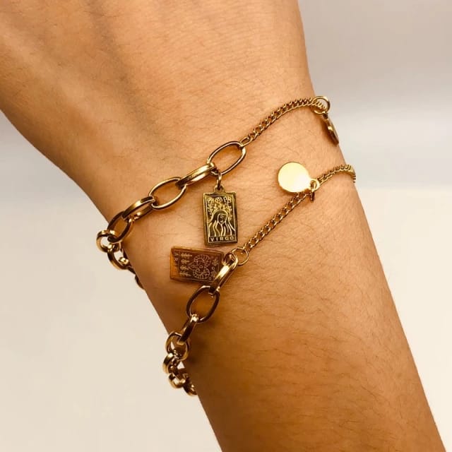 18k Gold Zodiac Sign - Bracelet