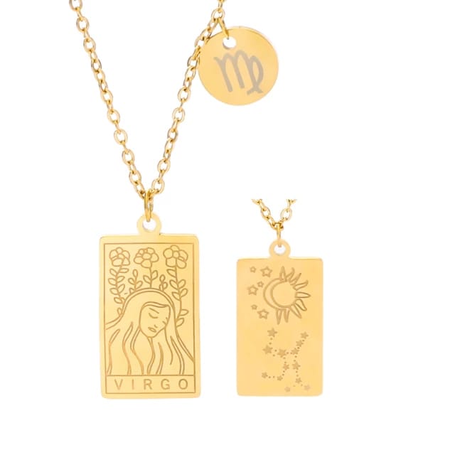 18k Gold Zodiac Sign - Necklace